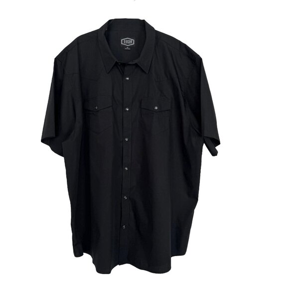 NWT Gibson 4X BLACK Short-Sleeve Western Style Shirt - Picture 2 of 14